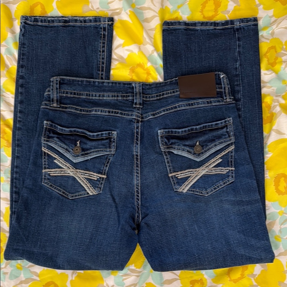 TK AXEL Blue Denim Jeans Slim Boot Sz 34